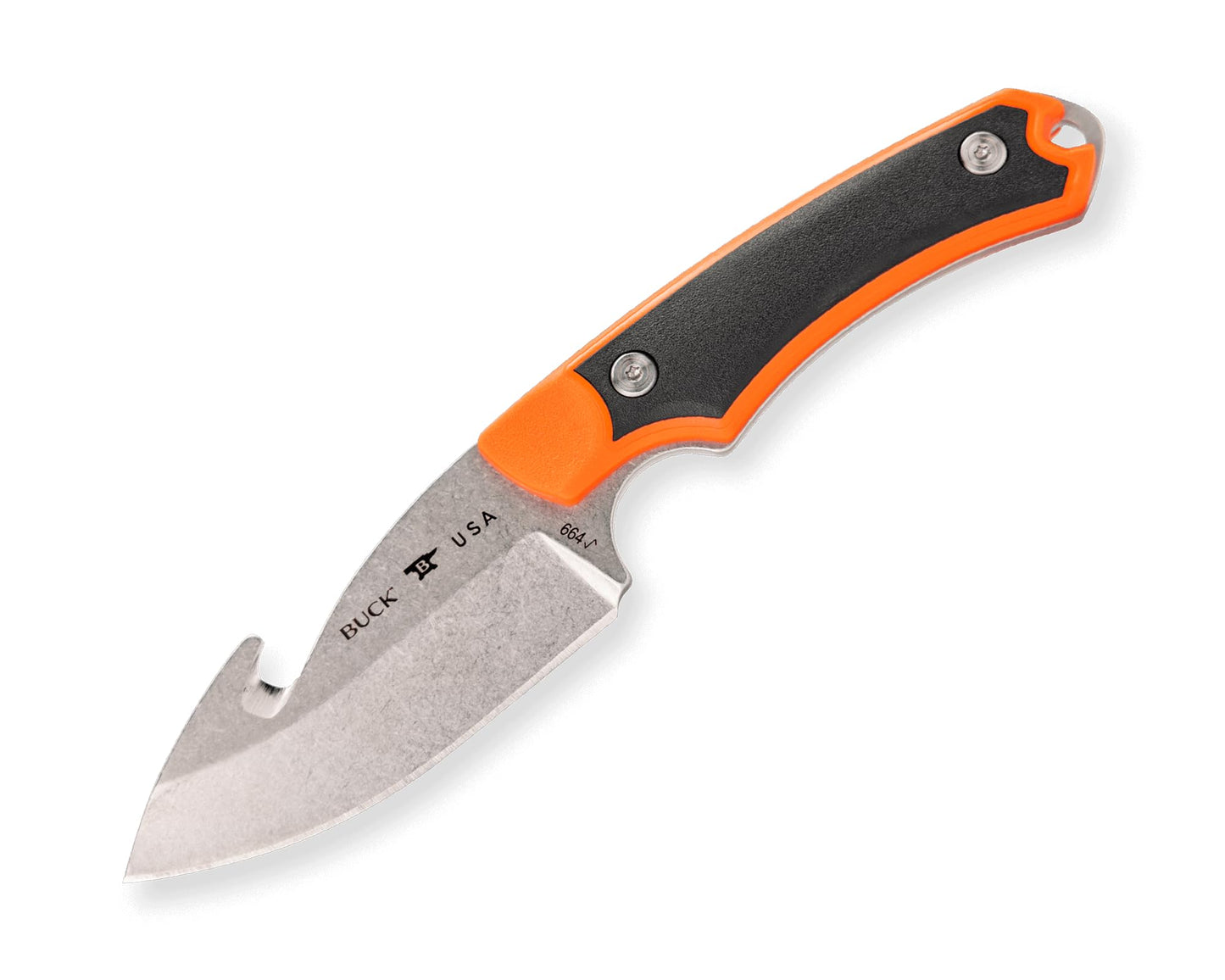 Buck Knives 664 Alpha Hunter Select Fixed Blade Hunting Knife with Guthook Orange