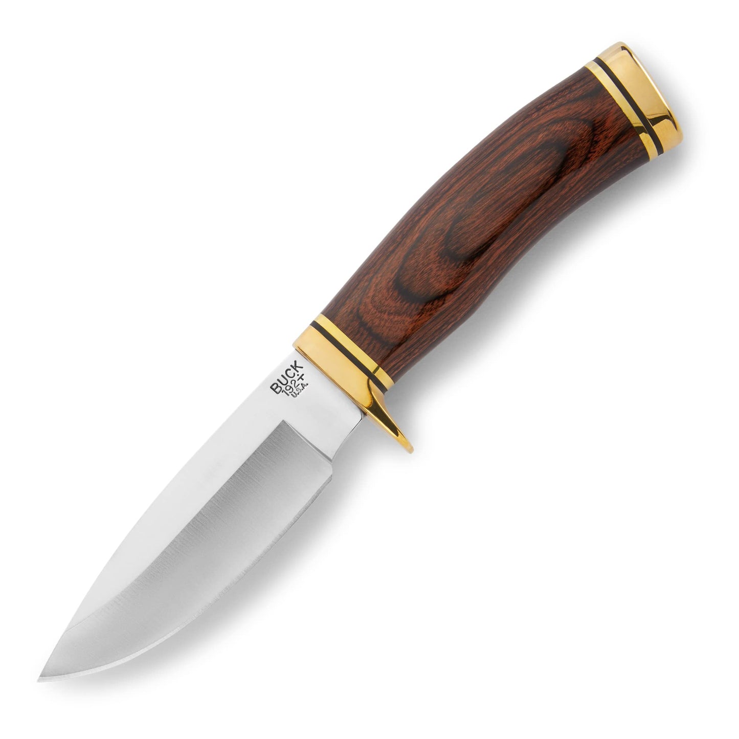 Buck Knives 192 Vanguard Fixed Blade Knife with Leather Sheath - Walnut