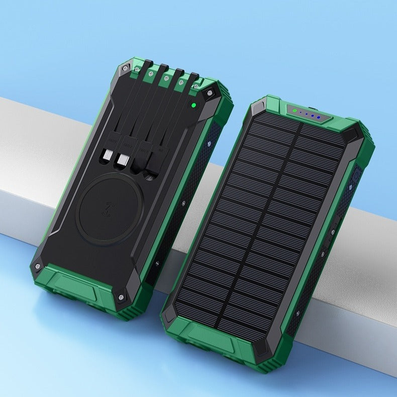 Wireless Solar Power Bank Charger