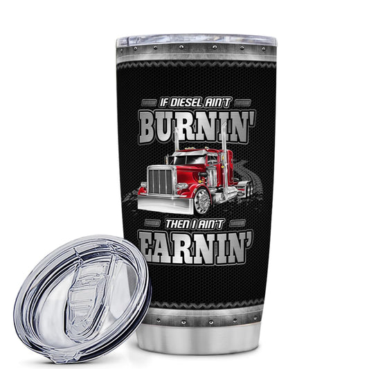 Truck Driver Gifts Trucker Tumbler 20oz Stainless Steel Insulated Tumblers Coffee Travel Mug with Lid Truckers Gifts For Men Trucker Dad Gift For Birthday Fathers Day Christmas