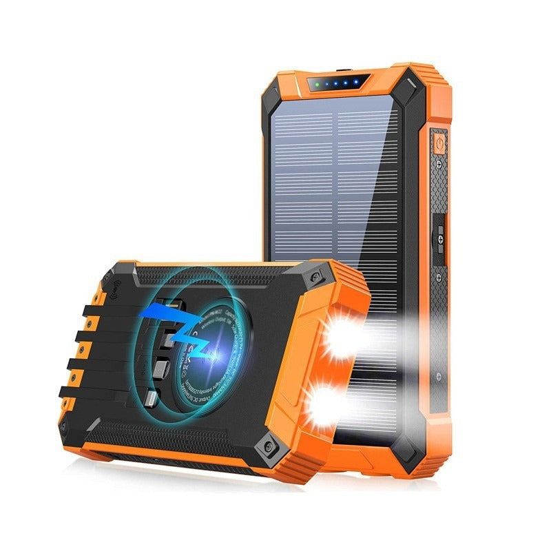 Wireless Solar Power Bank Charger