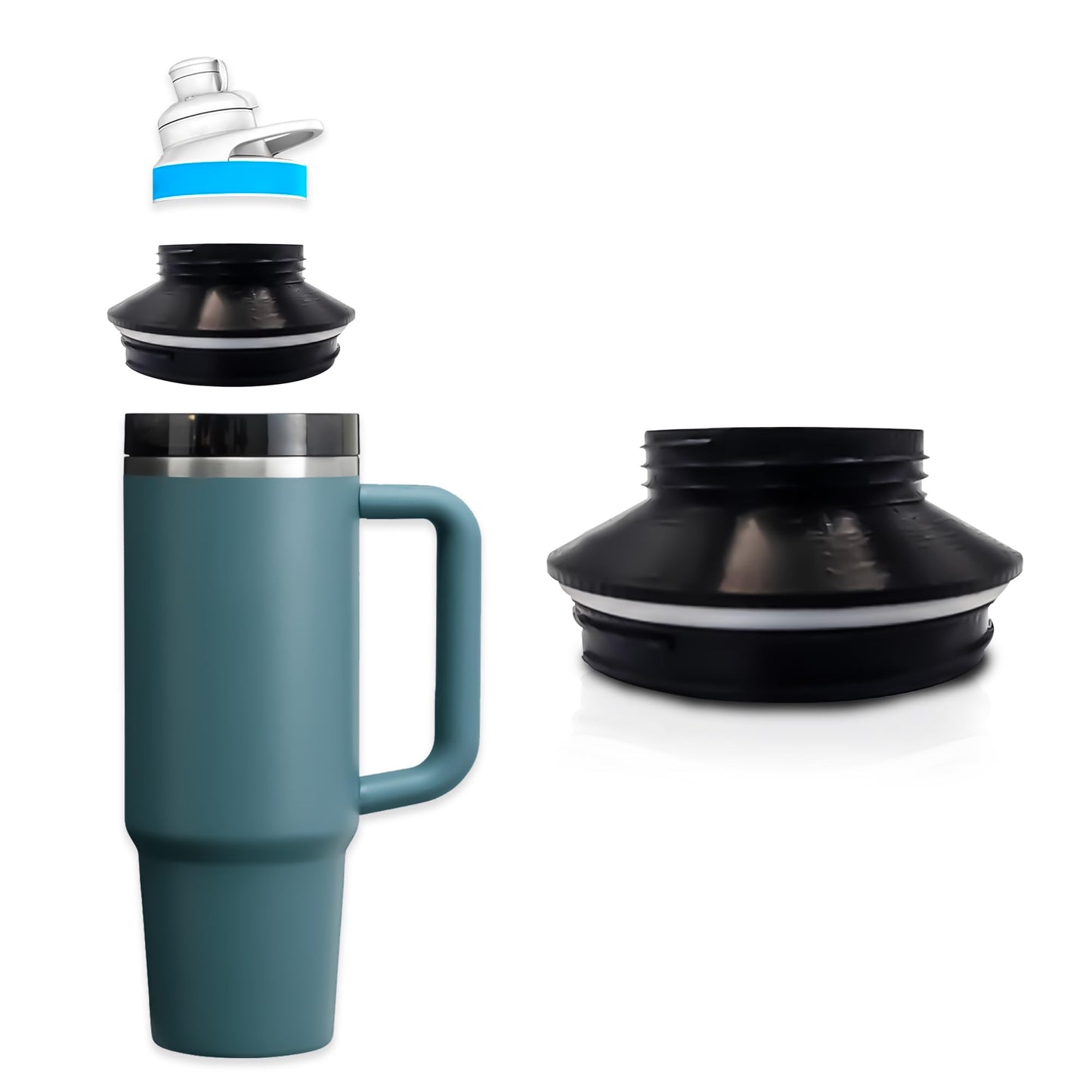 Adapter for Stanley to Cirkul - Use Flavor Cartridges with 40oz Stanley Quencher H2.0 Tumblers | BPA-Free Plastic & Food-Grade Silicone | Leak-Proof Design for On-the-Go Hydration