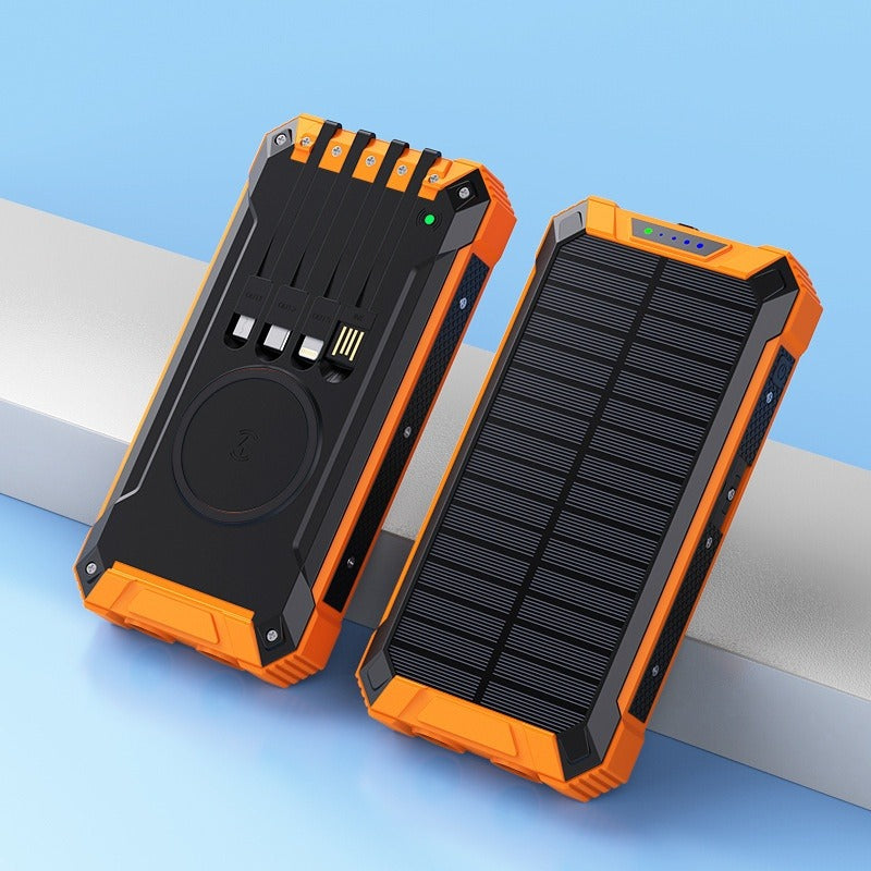 Wireless Solar Power Bank Charger