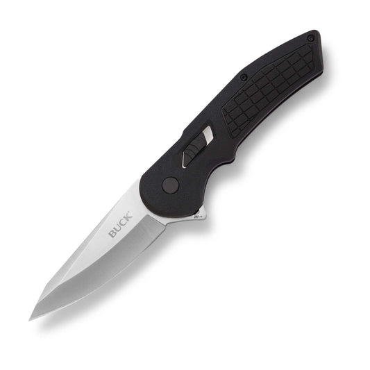 Buck Knives 261 Hexam Folding Pocket Knife 3.35" Stainless Steel Blade Pocket Clip (Black)