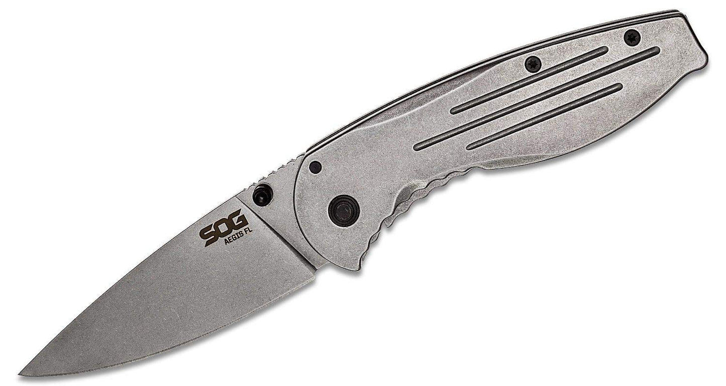 SOG Knives Aegis Frame Lock Folding Knife black