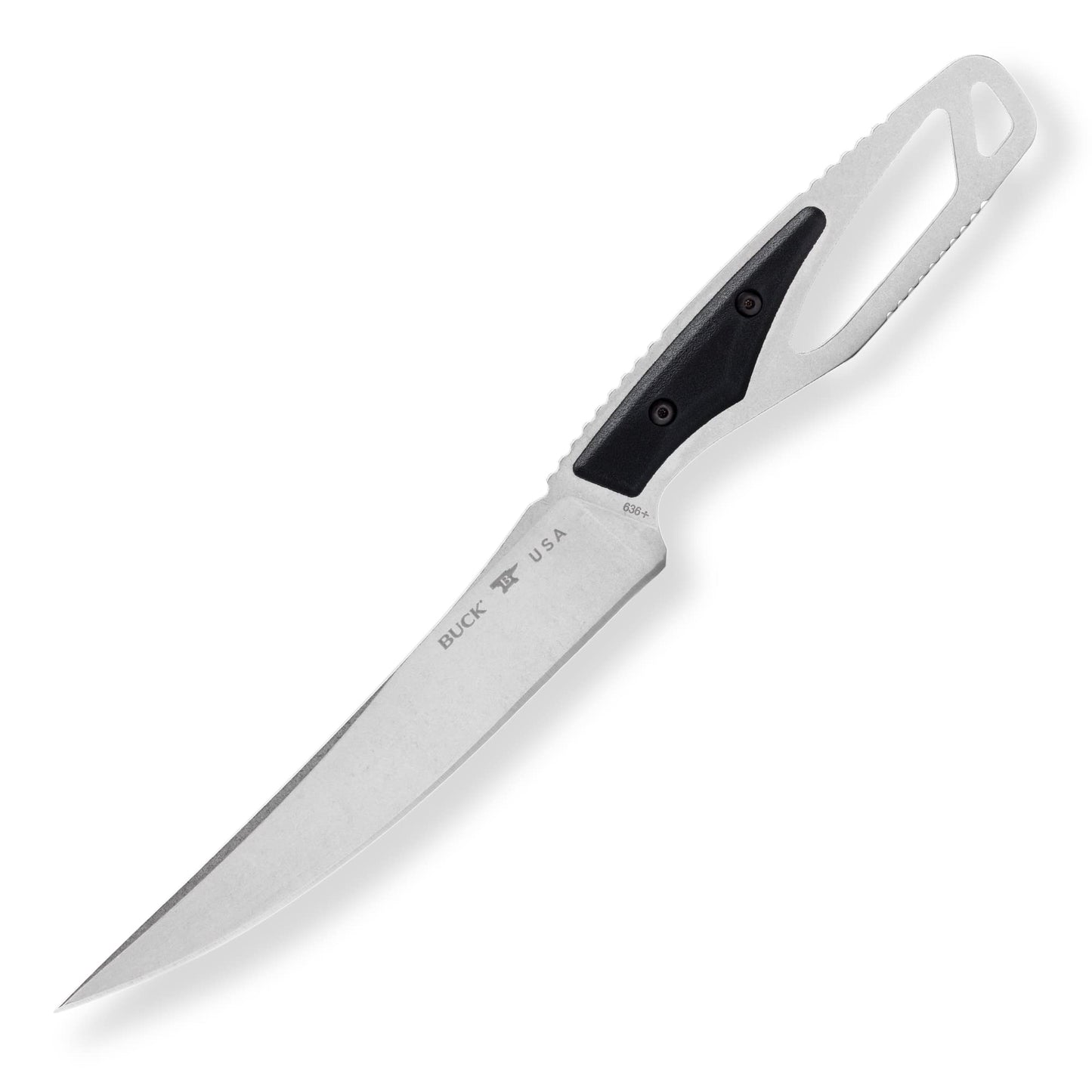 Buck Knives 636 Paklite Processor Select Fixed Blade Hunting Knife 5 3/4" 420HC Steel Blade Fiberglass Handle with Sheath